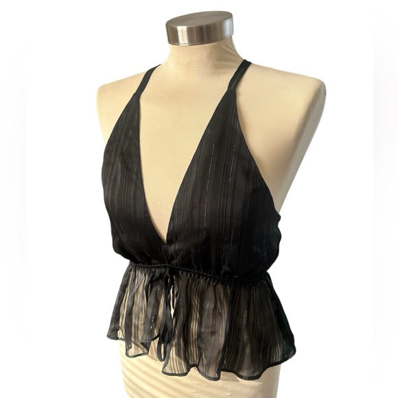 Express Black Strappy Tank Top - Picture 1 of 5